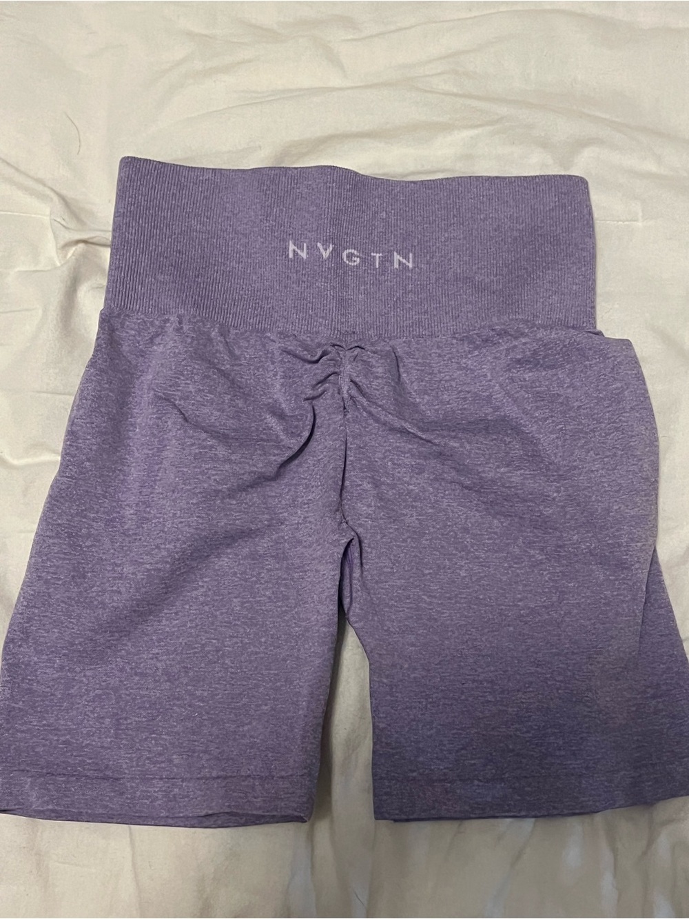 NVGTN Lavender Seamless High-Waist Scrunch Bike Shorts